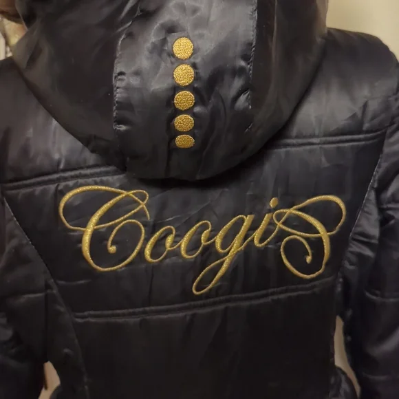 Vintage Coogi Puffer Jacket with Removable Faux Fur lined hood Size Medium - Picture 1 of 14